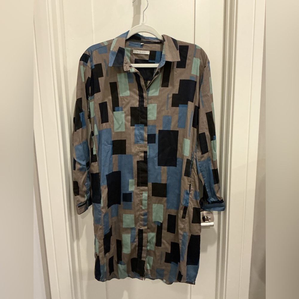 Geometric Patterned Shirt Dress from German brand Bugatti